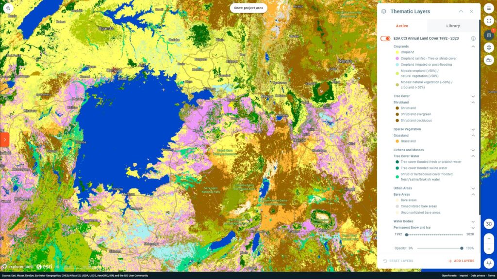 ESA CCI Annual Land Cover 