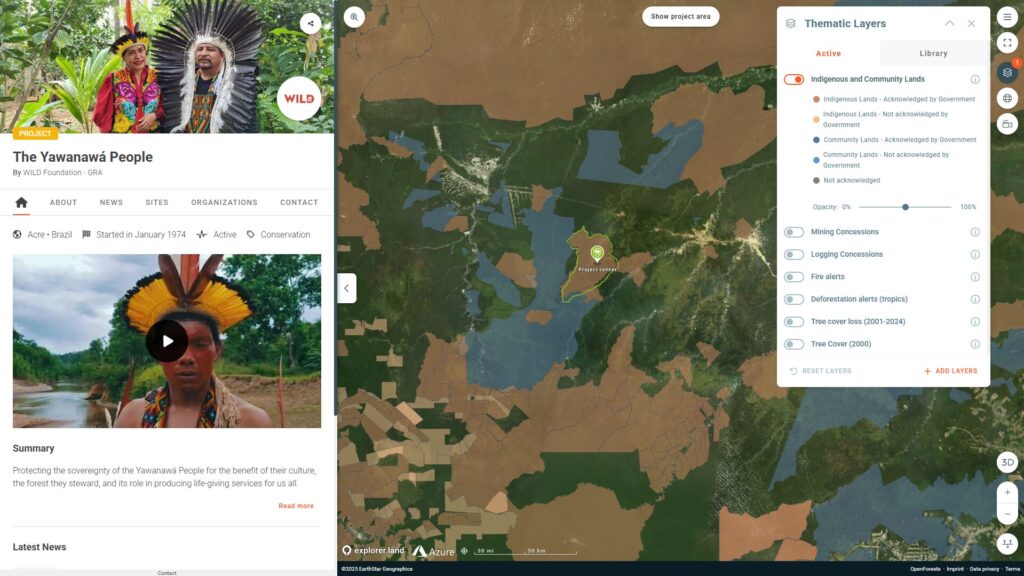 Indigenous and Community Lands layer